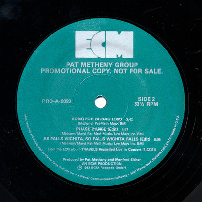 Pat Metheny Group : Travels (12", EP, Promo)