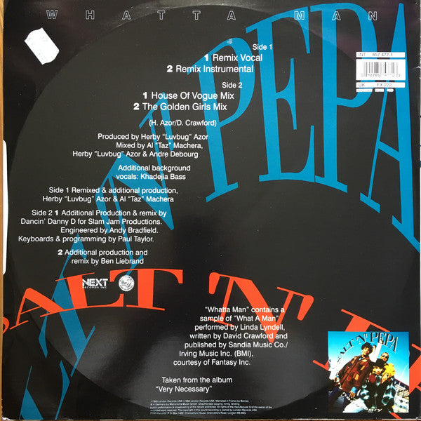 Salt 'N' Pepa With En Vogue : Whatta Man (12", Single)