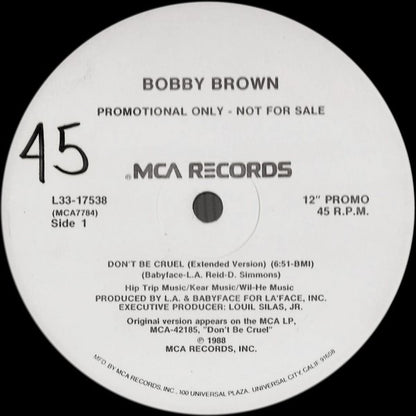 Bobby Brown : Don't Be Cruel (12", Promo)