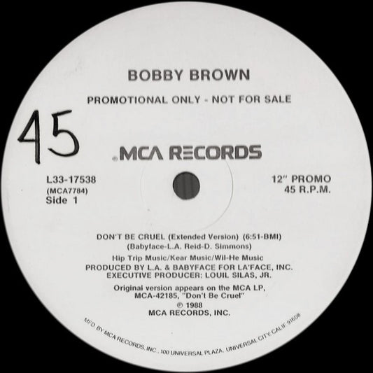 Bobby Brown : Don't Be Cruel (12", Promo)