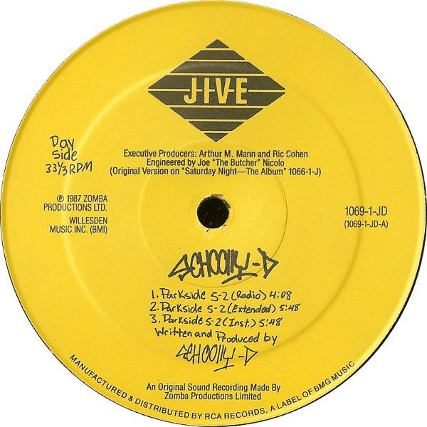 Schoolly-D* : Parkside 5-2 (12", Yel)