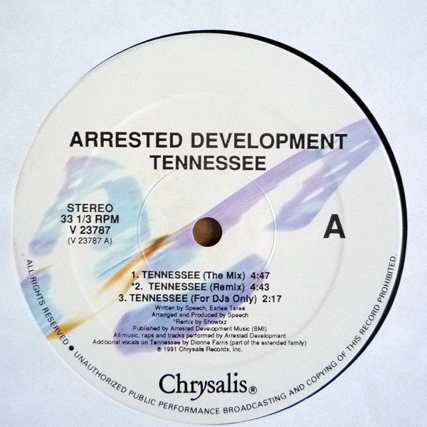 Arrested Development : Tennessee (12", Single)
