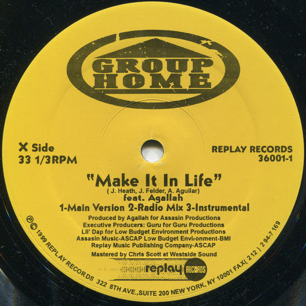 Group Home : Make It In Life / Stupid Muthaf*ckas (12")
