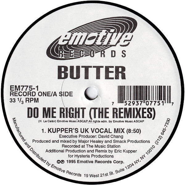 Butter : Do Me Right (The Remixes) (2x12", Ltd)