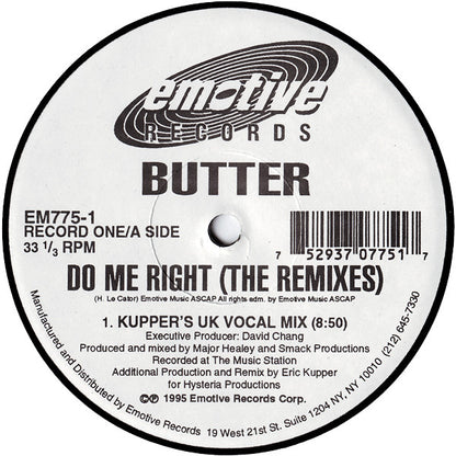 Butter : Do Me Right (The Remixes) (2x12", Ltd)