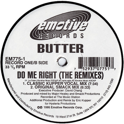 Butter : Do Me Right (The Remixes) (2x12", Ltd)
