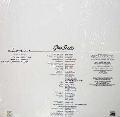 Gino Soccio : Closer (LP, Album, SP )