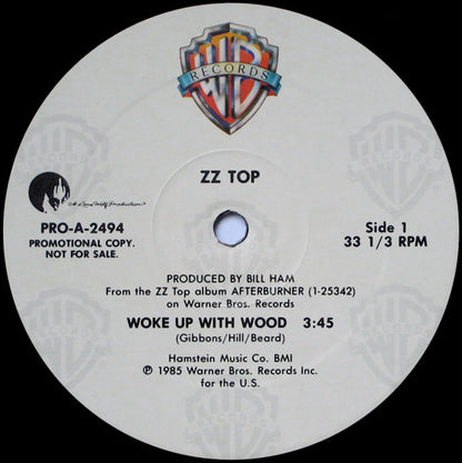 ZZ Top : Woke Up With Wood (12", Promo)