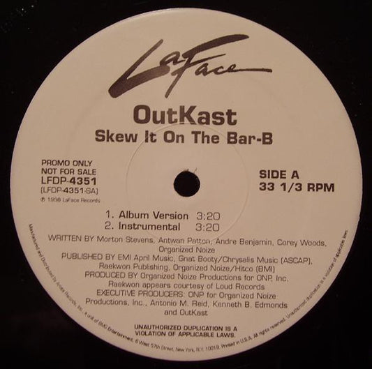 OutKast : Skew It On The Bar-B (12", Promo)