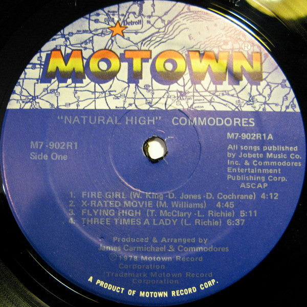 Commodores : Natural High (LP, Album, Sup)