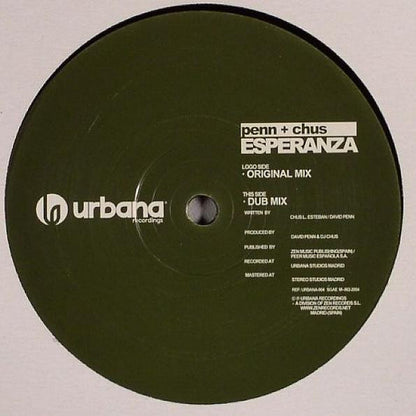 DJ Chus & David Penn : Esperanza (12", Maxi)