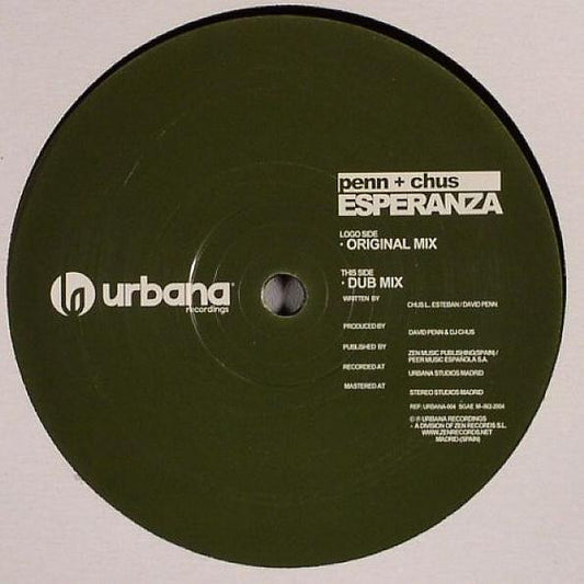 DJ Chus & David Penn : Esperanza (12", Maxi)