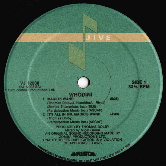 Whodini : Magic's Wand (12")