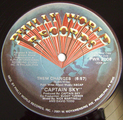 Captain Sky : Them Changes / Don't Touch That Dial / Natural High (12", Promo)