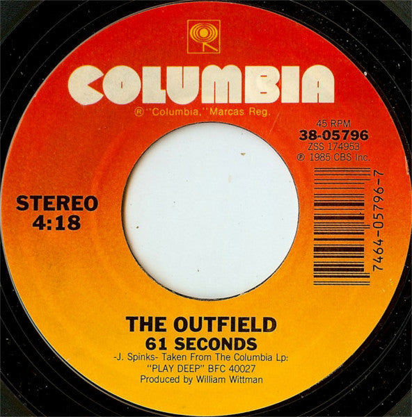 The Outfield : Your Love (7", Styrene, Car)
