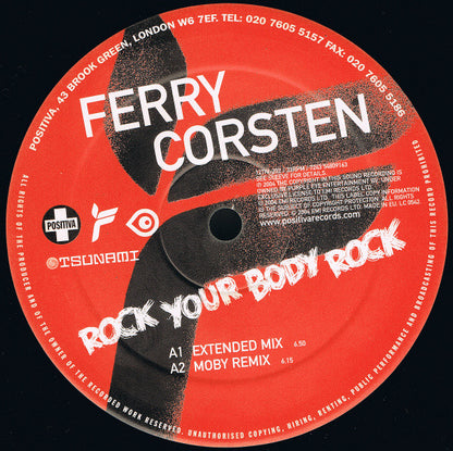 Ferry Corsten : Rock Your Body Rock (12")
