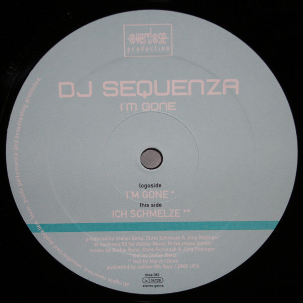 DJ Sequenza : I'm Gone (12")