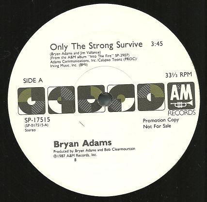 Bryan Adams : Only The Strong Survive (12", Promo)