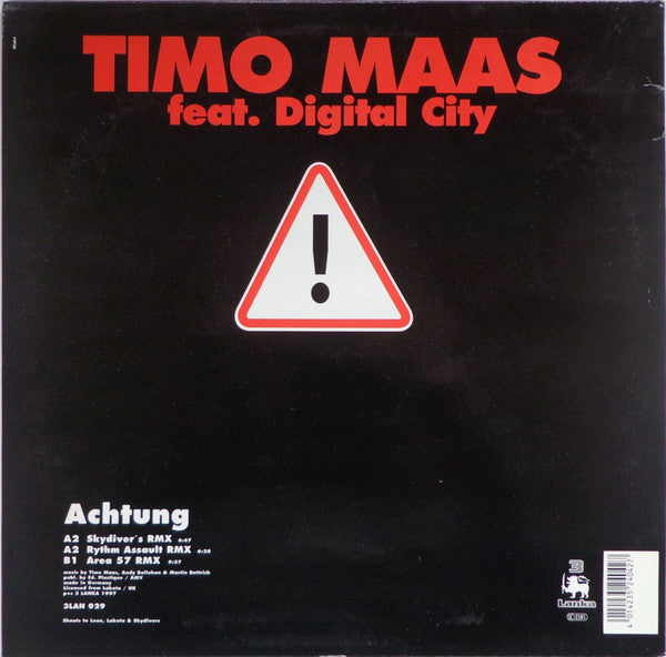 Timo Maas Feat. Digital City : Achtung! (12")
