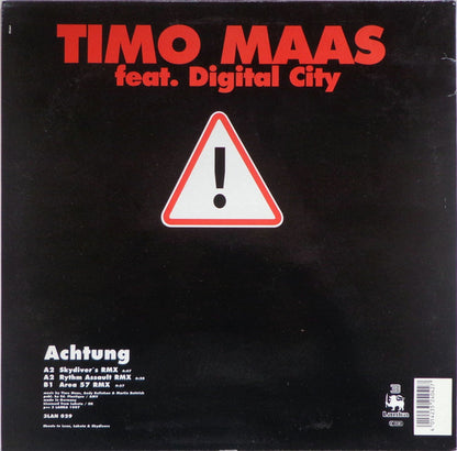 Timo Maas Feat. Digital City : Achtung! (12")