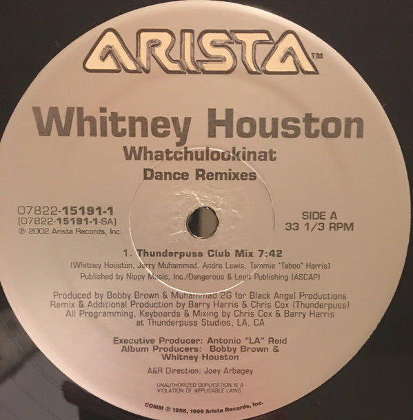 Whitney Houston : Whatchulookinat (Dance Remixes) (2x12")