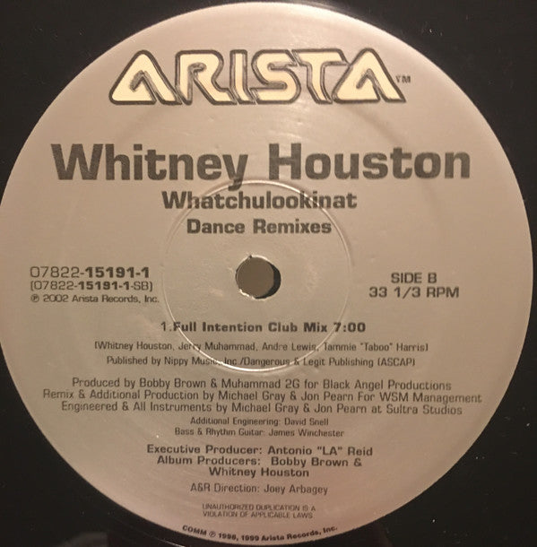Whitney Houston : Whatchulookinat (Dance Remixes) (2x12")