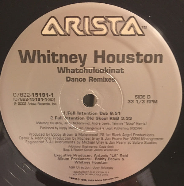 Whitney Houston : Whatchulookinat (Dance Remixes) (2x12")