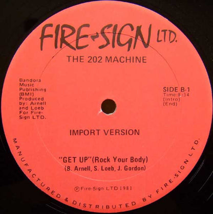 The 202 Machine : Get Up (Rock Your Body) (12")