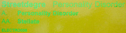 Streetdegree : Personality Disorder (12")