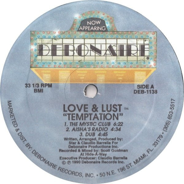 Love & Lust : Temptation (12")