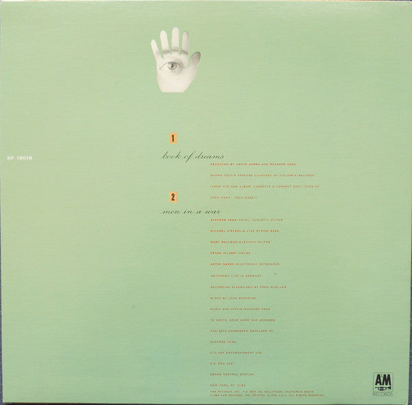 Suzanne Vega : Book Of Dreams (12", Single, Promo)