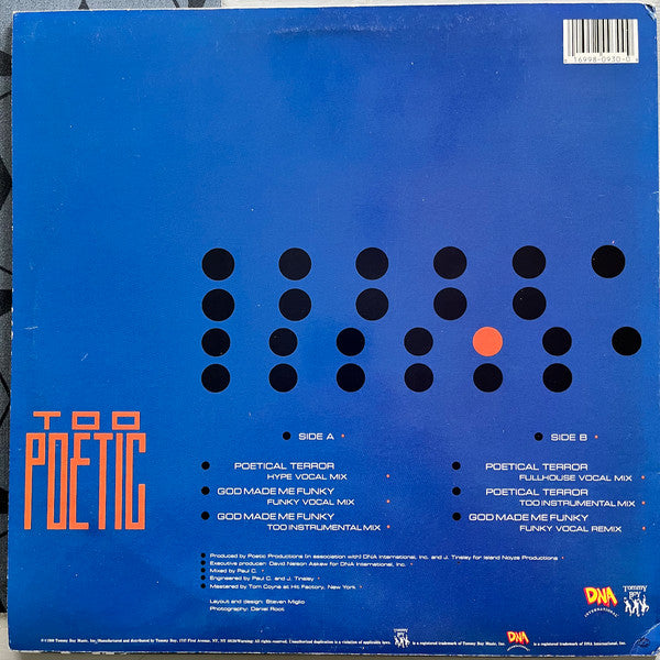 Too Poetic : Poetical Terror / God Made Me Funky (12", Promo)