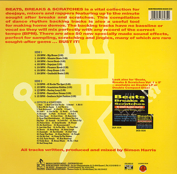 Simon Harris : Beats, Breaks & Scratches - Vol. 3 (LP, Comp)
