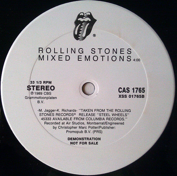 Rolling Stones* : Mixed Emotions (12", Promo)
