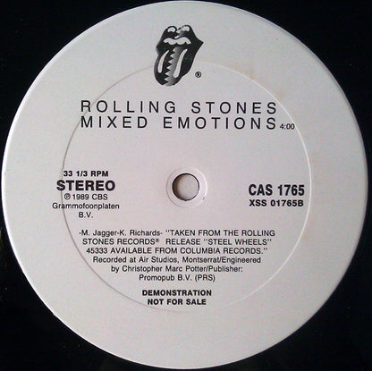 Rolling Stones* : Mixed Emotions (12", Promo)