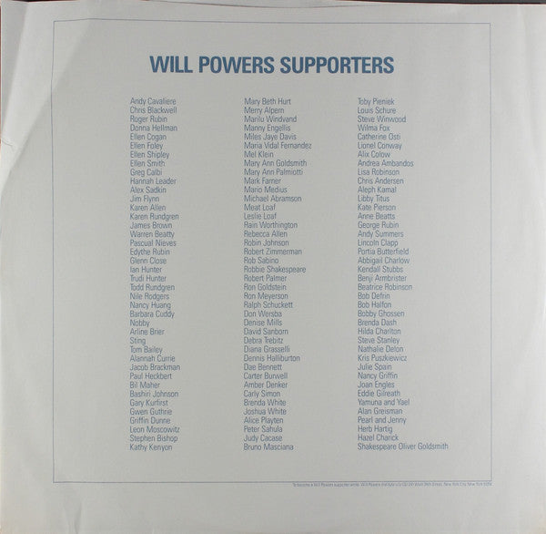 Will Powers : Dancing For Mental Health (LP, Album, Spe)