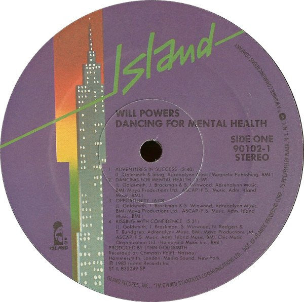 Will Powers : Dancing For Mental Health (LP, Album, Spe)