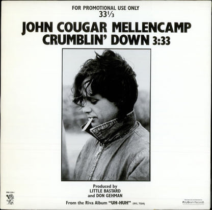 John Cougar Mellencamp : Crumblin' Down (12", Promo)