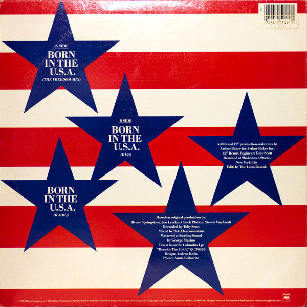 Bruce Springsteen : Born In The U.S.A. (12", Pit)