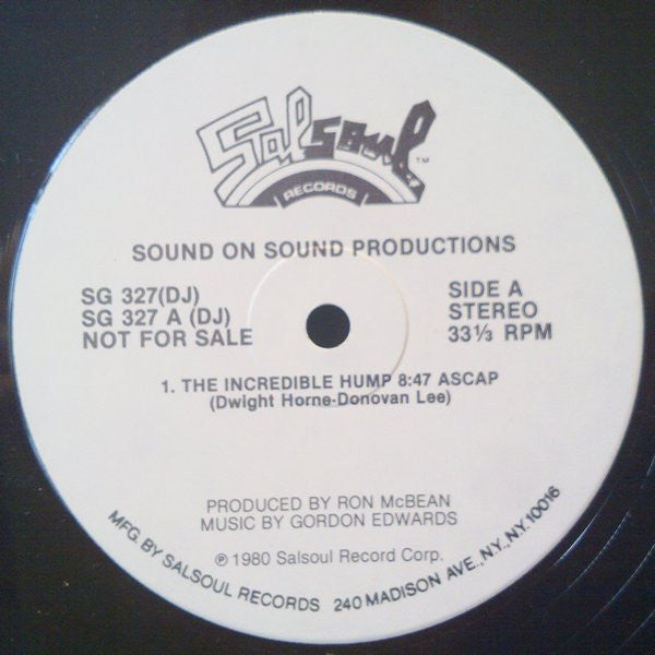 Sound On Sound Productions : The Hump (12", Single, Promo)
