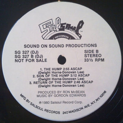 Sound On Sound Productions : The Hump (12", Single, Promo)