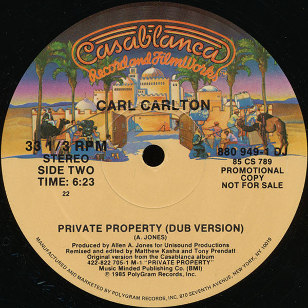 Carl Carlton : Private Property (12", Promo)