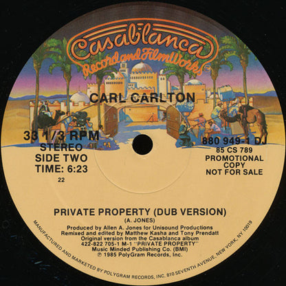 Carl Carlton : Private Property (12", Promo)