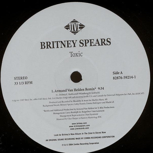 Britney Spears : Toxic (12")