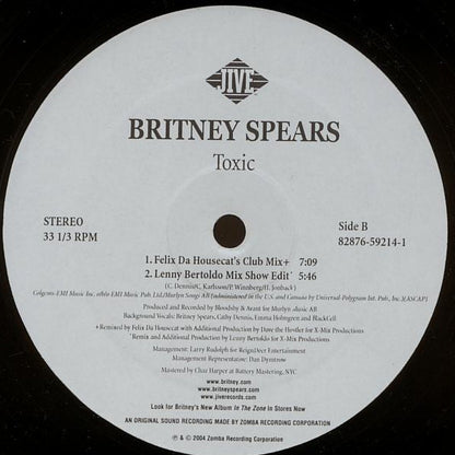 Britney Spears : Toxic (12")