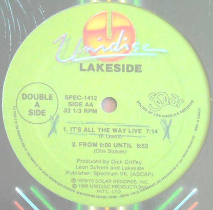 Lakeside : Fantastic Voyage / It's All The Way Live / From 9:00 Until (12", Gre)