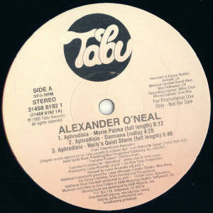 Alexander O'Neal : Aphrodisia (The Remixes) (12", Maxi, Promo)