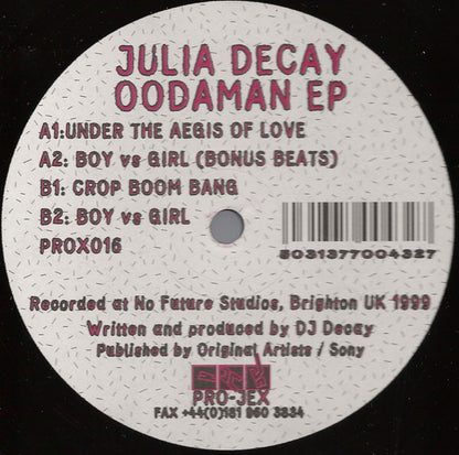 Julia Decay : Oodaman EP (12", EP)