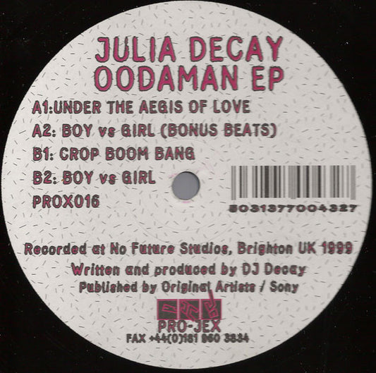Julia Decay : Oodaman EP (12", EP)