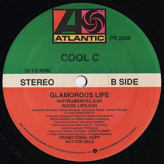 Cool C : Glamorous Life (12", Promo)